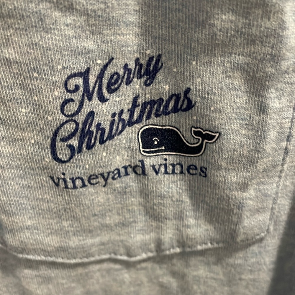 Vineyard Vines Christmas whale long sleeve tee shirt youth xl (18)